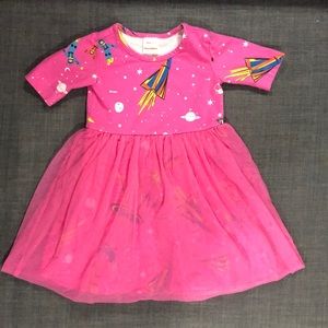 Hanna Andersson 3T Pink Tulle Space Dress